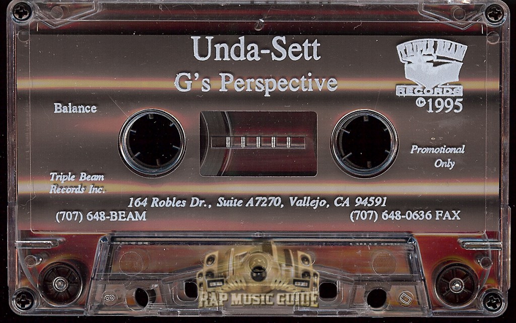 Undasett - G's Perspective: Promo. Cassette Tape | Rap Music Guide